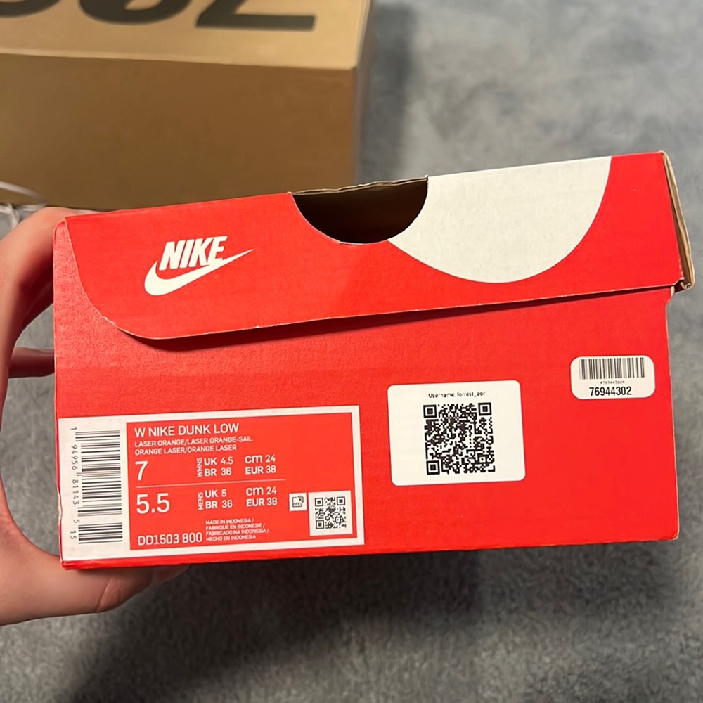 Laser Orange Nike Dunk Low